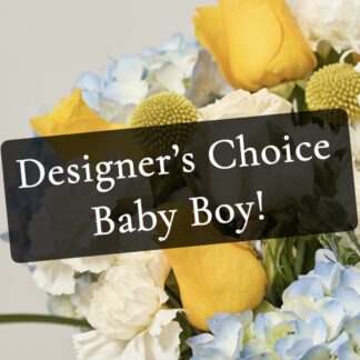 Designer's Choice Baby Boy Bouquet
