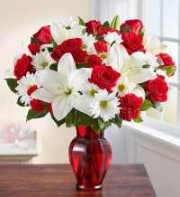 Red and White Delight Bouquet - Image 3
