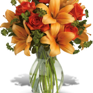 Fiery Lily and Rose