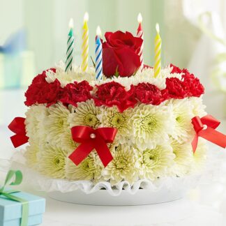Birthday Flower Cake Bright