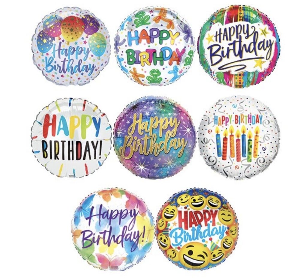 9" Happy Birthday Stick Balloon