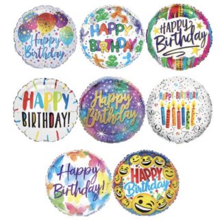 9" Happy Birthday Stick Balloon