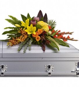 Island Memories Half Casket Spray