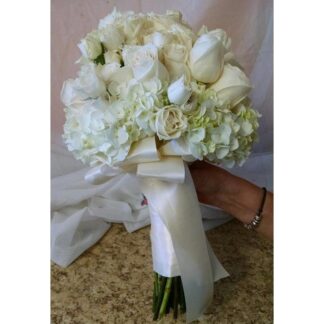 White Rose Bridal Bouquet