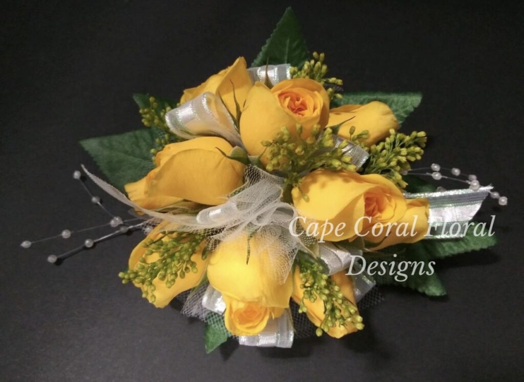 Yellow Spray Rose Corsage