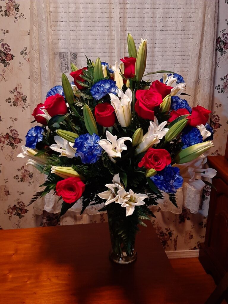 Patriotic Celebration Vase Arrangement