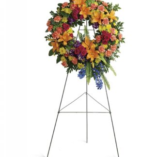 Colorful Serenity Standing Wreath