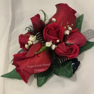 Red Rose & Spray Rose Corsage