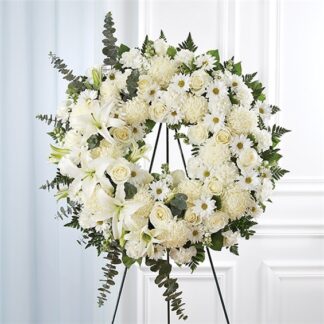 Serene Blessings Standing Wreath