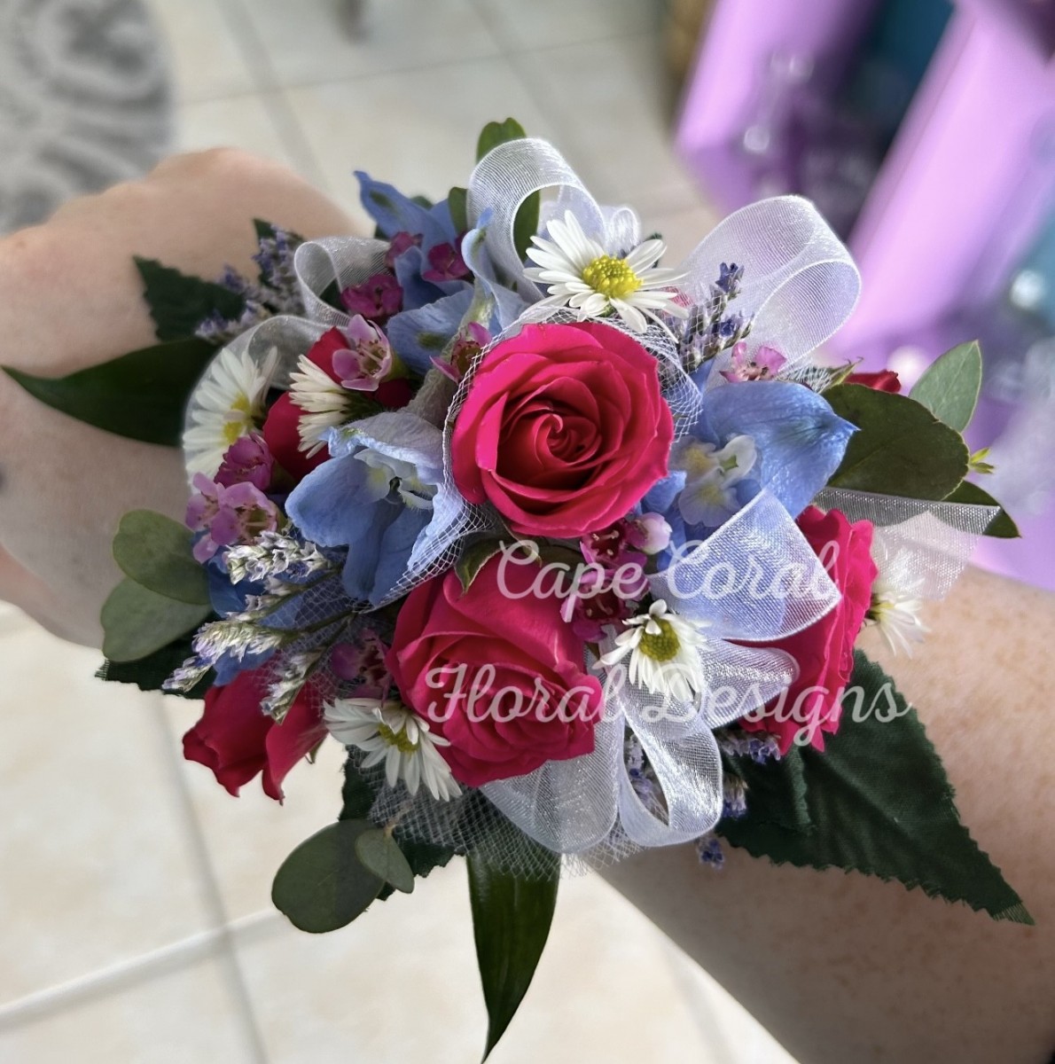 Bright Blooms Corsage
