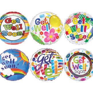 4" Get Well Balloon Pick