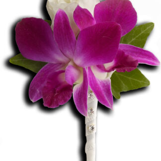 Fresh in Fuchsia Boutonniere