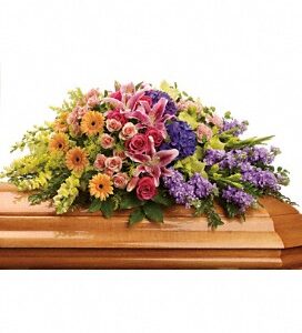 Garden of Sweet Memories Half Casket Spray