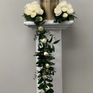Purity and Peace Urn Bouquet