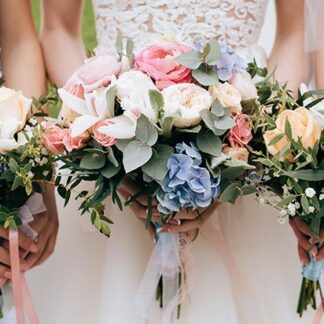 Pastel Bridal Party Bouquets