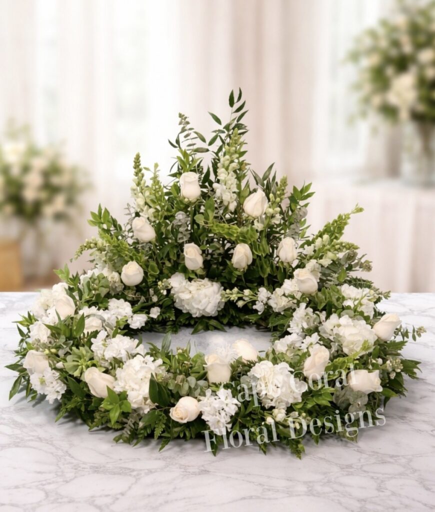 Pure Love Cremation Wreath