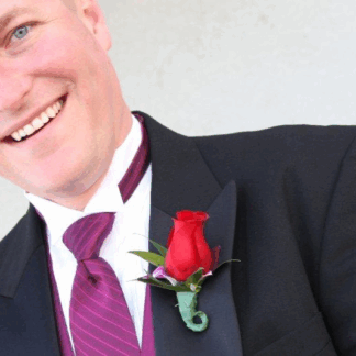 Red Rose Boutonniere