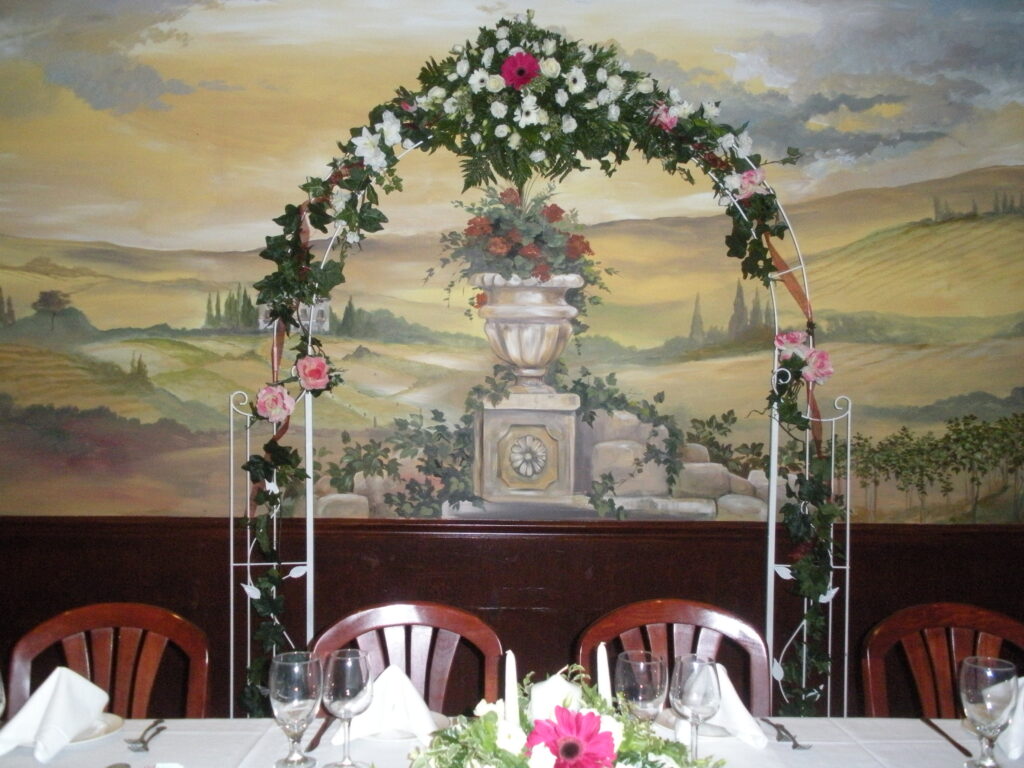 Decorated Arch w/ Casablanca Lily and Gerbera's