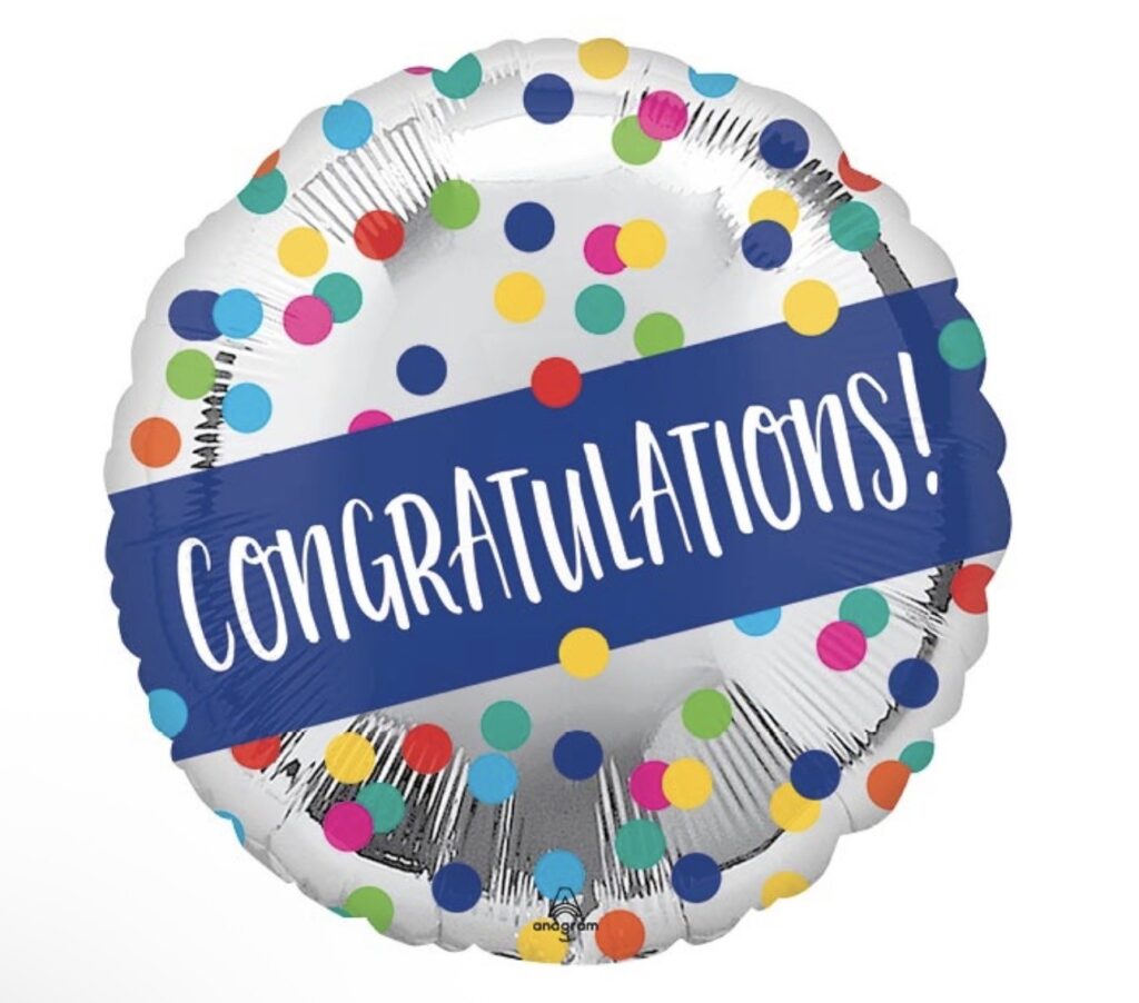 Congratulations Mylar Balloon