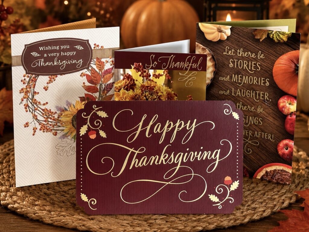 Hand Written Thanksgiving Card